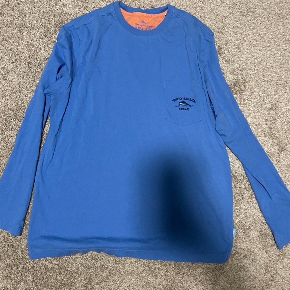 Blue long Sleeve Tommy Bahama shirt